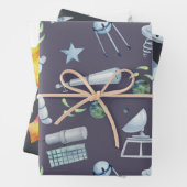Space Man Geschenkpapier Set (Beispiel)