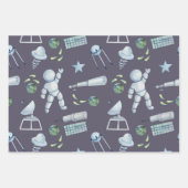 Space Man Geschenkpapier Set (Vorderseite)