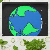 Space Man Küchentuch (Gefaltet)