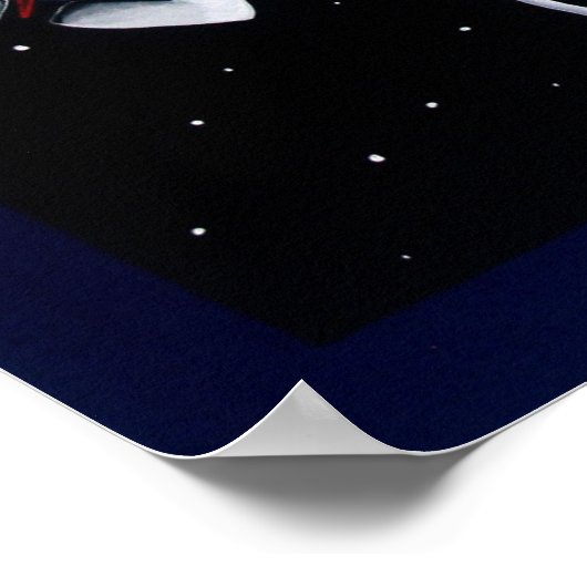 Space Man Poster (Ecke)