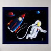 Space Man Poster (Vorne)