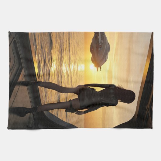 Space Marines 2055 Geschirrtuch (Horizontal)