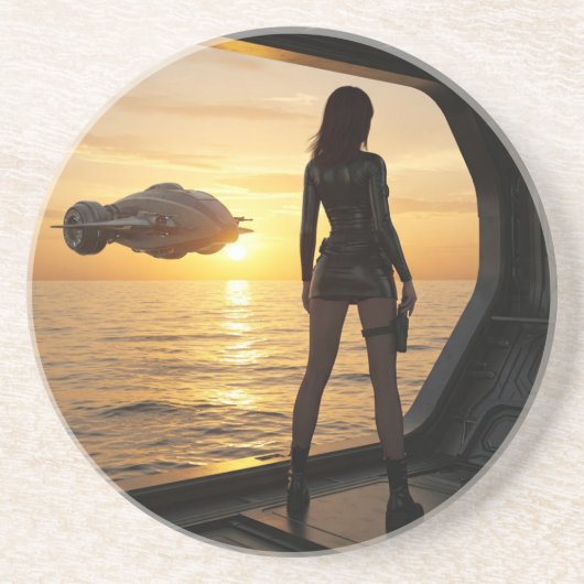 Space Marines 2055 Getränkeuntersetzer (Vorne)