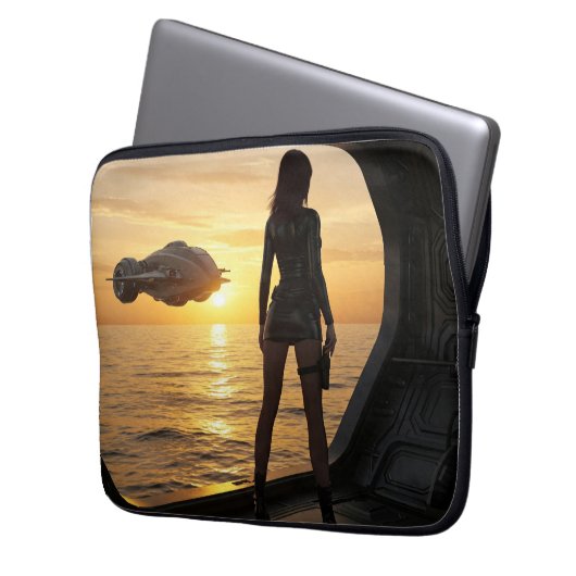 Space Marines 2055 Laptopschutzhülle (Vorderseite Links)