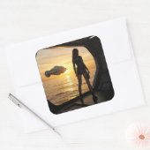 Space Marines 2055 Quadratischer Aufkleber (Umschlag)