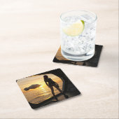 Space Marines 2055 Rechteckiger Pappuntersetzer (Vor Ort)