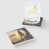 Space Marines 2055 Steinuntersetzer (Seitenansicht)