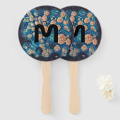 Space Mimosa Goldener Nebel Blossom Fächer (Vorne und Hinten)