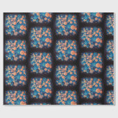 Space Mimosa Goldener Nebel Blossom Geschenkpapier (Flach)