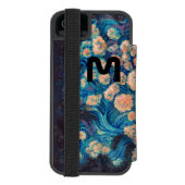 Space Mimosa Goldener Nebel Blossom Incipio iPhone Geldbeutel-Hülle (Folio Rückseite)