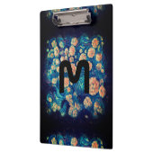 Space Mimosa Goldener Nebel Blossom Klemmbrett (Links)