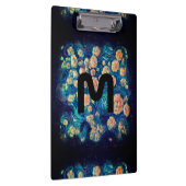 Space Mimosa Goldener Nebel Blossom Klemmbrett (Rechts)