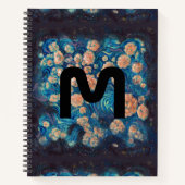 Space Mimosa Goldener Nebel Blossom Notizblock (Vorderseite)