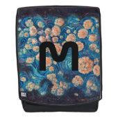 Space Mimosa Goldener Nebel Blossom Rucksack (Vorderseite)