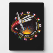 Space Mission Patch Fotoplatte (Vorderseite)
