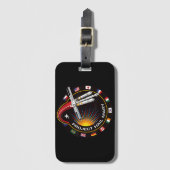 Space Mission Patch Gepäckanhänger (Vorderseite Vertikal)