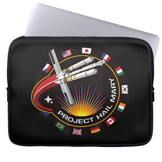 Space Mission Patch Laptopschutzhülle (Vorderseite)