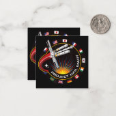 Space Mission Patch Mitteilungskarte (Vorderseite/Rückseite Beispiel)