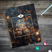 Space Modern Galaxy Monogram Inspiration Planer