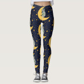 Space Monkey Muster Leggings (Vorderseite)