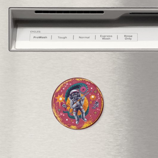 Space Monkey Swagger Magnet (In Situ (Geschirrspüler))