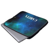 Space Monogram Electronics Bag Laptopschutzhülle (Vorne Knopf)