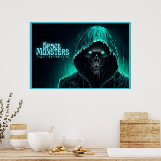 Space Monsters Poster (Küche)