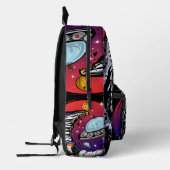 Space Moon Cheese Bedruckter Rucksack (Links)