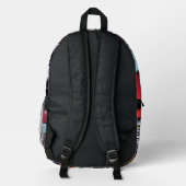 Space Moon Cheese Bedruckter Rucksack (Rückseite)