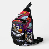 Space Moon Cheese Crossbody Bag (Rechte Ecke)