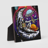 Space Moon Cheese Fotoplatte (Vorderseite)