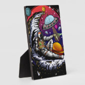 Space Moon Cheese Fotoplatte (Seite)