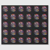Space Moon Cheese Geschenkpapier (Flach)