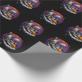 Space Moon Cheese Geschenkpapier (Ecke)
