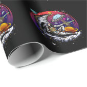 Space Moon Cheese Geschenkpapier (Rolleneckpunkt)