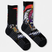 Space Moon Cheese Socken (Rechts)