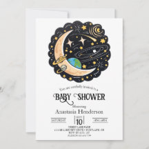 Space Moon Stars Baby Dusche