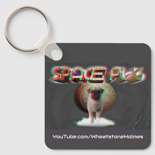 Space Mops 3D Schlüsselanhänger (Vorderseite)