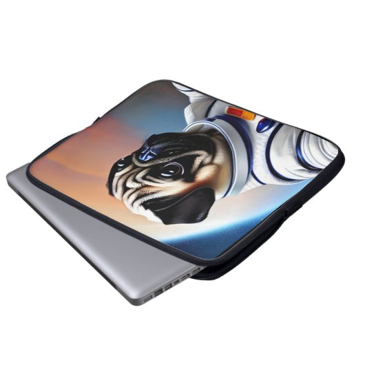 Space Mops Laptopschutzhülle (Vorne Knopf)