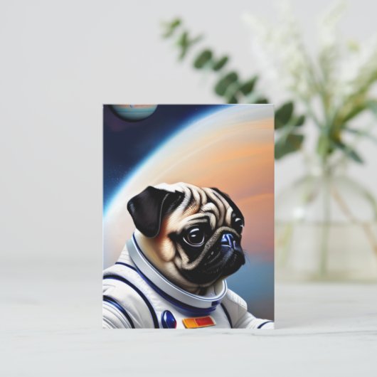 Space Mops Postkarte (Stehend Vorderseite)