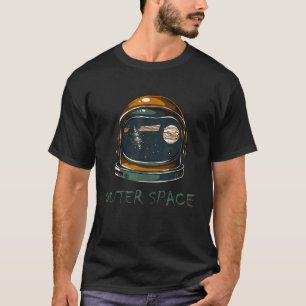 Space Motif Children Planet Satellite T-Shirt