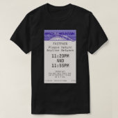 Space Mountain Fastpass Sticker T-Shirt (Design vorne)
