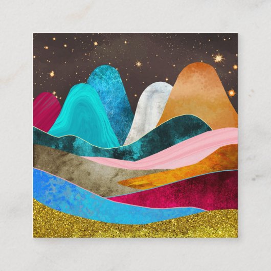 Space Mountains Begleitkarte (Rückseite)