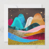 Space Mountains Einladung (Rückseite)