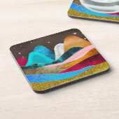 Space Mountains Getränkeuntersetzer (Linke Seite)