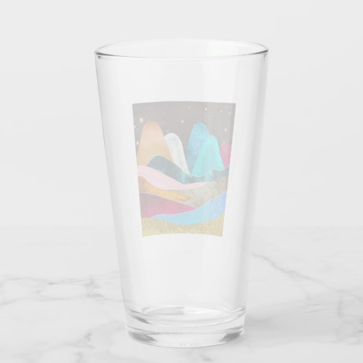 Space Mountains Glas (Rückseite)