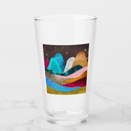 Space Mountains Glas (Vorderseite)