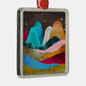 Space Mountains Ornament Aus Metall (Rechts)