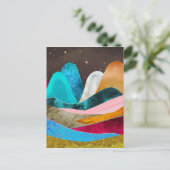 Space Mountains Postkarte (Stehend Vorderseite)