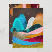 Space Mountains Postkarte (Vorne/Hinten)